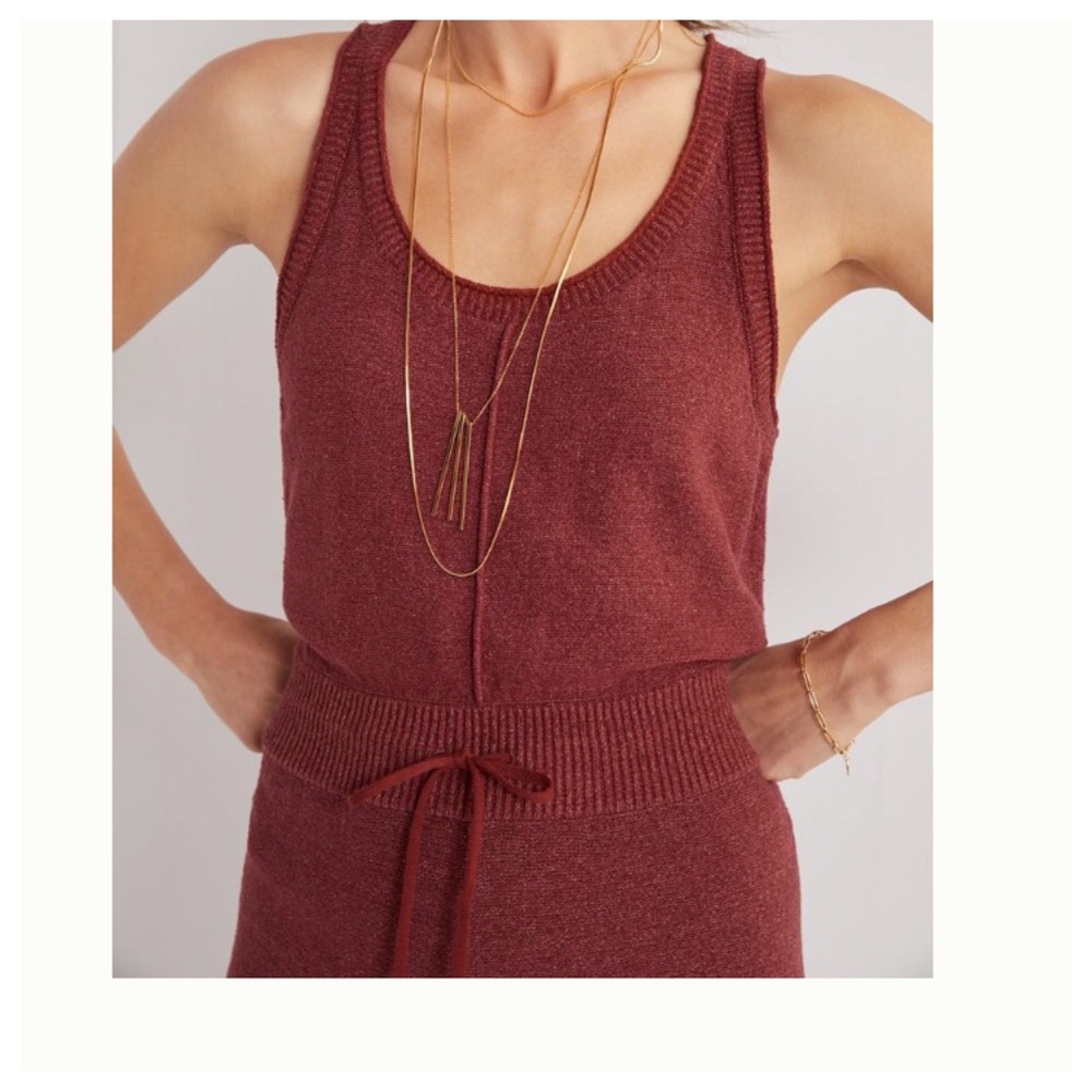 Anthro Daily Practice Sweater Knit Jumpsuit S M - Picture 4 of 14